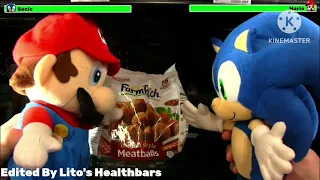 TT: Sonic vs. Mario (First Fight) with healthbars