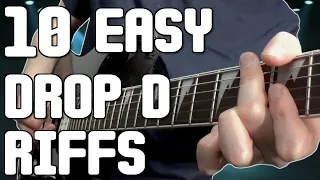 Top 10 Easy Drop D Riffs Tabs On Guitar, Great For Beginners!