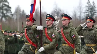 2021 Russian Army Parade Rehearsal, Honor Guard & Orchestra