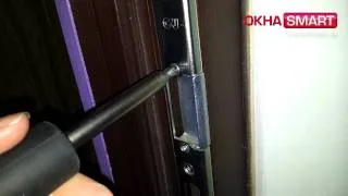 Как отрегулировать люфт входной двери. Неплотное