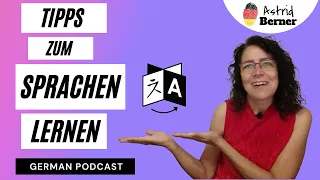 Tipps zum Sprachen lernen, A1 level #03 podcast, German podcast with transcript, German by astrid