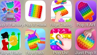 Pop It Factory,Pop It Hook,Pop It Art,Just Pop It,Pop Us,Fidget Rush,Fidget Race,Fidget Trading 3D