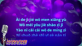 An na 安娜 - female - Mandarin karaoke no vokal __ (cover to lyrics pinyin )