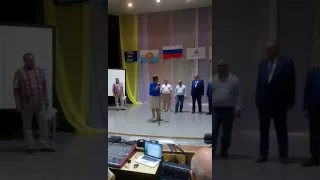 Выступление на торжественном собрании, посвященному дню физкультурника в г. Десногорск