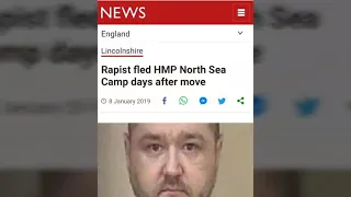 Rapist fled HMP North sea camp days after move