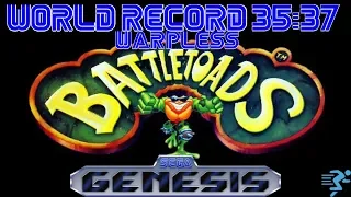 Battletoads (Sega Genesis) Warpless in 35:37 (World Record)