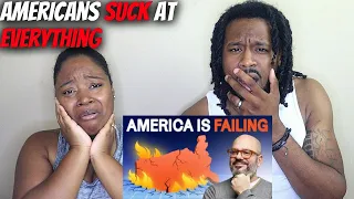 THIS SURPRISED US!😲| American Couple Reacts "David Cross: Why America Sucks at Everything"