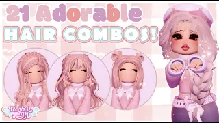 21 💕AMAZING💕 🌸HAIR COMBOS/HACKS🌸 YOU *NEED* TO TRY OUT NOW!!  🏰|| Royale High ||🏰