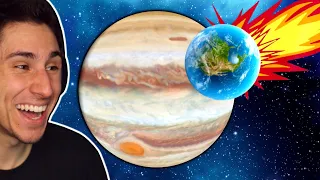 I Threw Planet Earth AT JUPITER! | Solar Smash