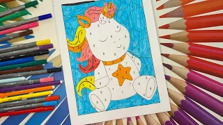 “Magic Unicorn: Painting by Numbers for Kids”🦄✨