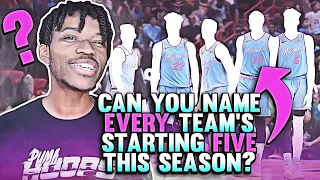 Can You Name EVERY NBA Team's Starting 5 For This Season?