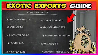 EXOTIC EXPORTS GUIDE - How to Get All 10 Cars in 1 Day SOLO! - GTA 5 Online