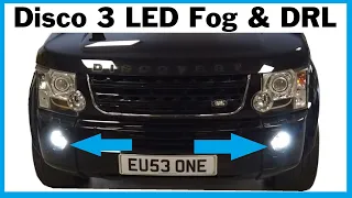 Land Rover Discovery 3 / LR3 2 in 1 LED fog lamp & DRL Light Kit Installation