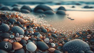 Ocean Waves On Beach Pebbles | 12 Hours | Black Screen | Sleep In Series