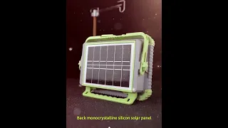 Multifunctional solar remote control floodlight