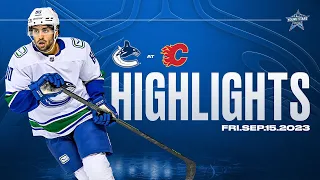 Canucks vs. Flames Highlights - Young Stars (Sept. 15, 2023)