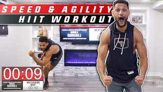 Follow Along At Home Plyometric SPEED & AGILITY HIIT Workout | No Equipment Needed!