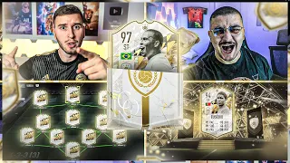 FIFA 22: RANDOM 93+ ICON MOMENTS PACK SQUAD BUILDER BATTLE 😱😱