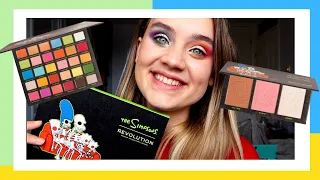 REVOLUTION X SIMPSONS TREEHOUSE OF HORRORS COLLECTION, REVIEW, PALETTE SWATCHES VLOGTOBER DAY 3