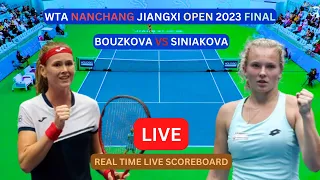 Marie Bouzkova Vs Katerina Siniakova LIVE Score UPDATE WTA Nanchang 2023 Jiangxi Open Tennis Final