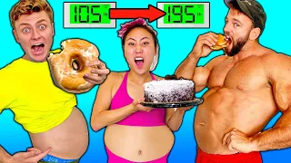 Who Can Gain the Most Weight in 1 Hour! (Carter Sharer vs Team RAR)