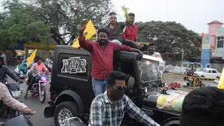 #RRR NTR Fans Rally With 100 Cars In Ballari | Hungama | Ramcharan, Rajamouli | RRR Movie