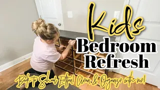 KIDS BEDROOM REFRESH // BACK TO SCHOOL CLEANING MOTIVATION