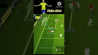 Fake shot ❌ Neymar Jr ||efootball 23 || #shorts #pes #neymar #fakeshot #fyp