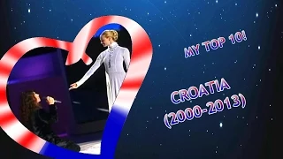 Eurovision CROATIA: 2000-2013 (My top 10)