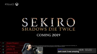 Sekiro Shadows Die Twice reveal reaction video