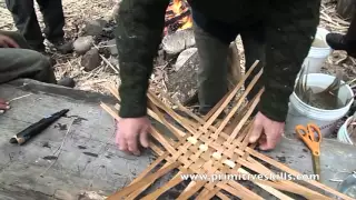 Weaving the Ash Pack Basket