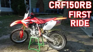 MY NEW HONDA CRF150RB + FIRST RIDE!