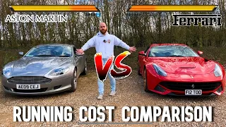 Aston Martin Vs Ferrari 12 Months Ownership Cost Comparison