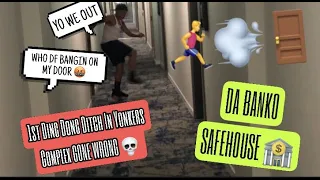 1ST DING DONG DITCH IN YONKERS, "THE BANKO SAFEHOUSE!!!" *WE ALMOST GOT BANNED* ft. JAYSMOOVE & JDXT