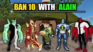 Ban 10 With Alian | Ban 10 New Update Rope Hero Vice Town Game