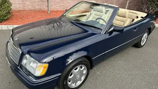 1995 Mercedes-Benz E320 Cabriolet 31k miles 2 owner original paint Exterior video 2/19/23