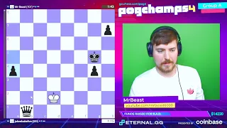 Mr Beast shows us some endgame precision! - Pogchamps 4 clip highlights! - Pepega