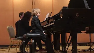 Елисей на школьном концерте. Elisey Mysin at a school concert.: Concerto 17 (3) Моцарт