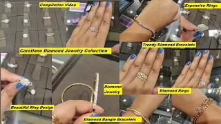 Beautiful Diamond Rings & Bracelet Collection in Caratlane💎💍|| Diamond Jewelry Compilation Video💃💎