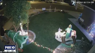 Grinches steal nativity scene stolen from Chandler home, surveillance video shows