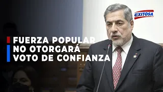 🔴🔵Ernesto Bustamante: Fuerza Popular no otorgará voto de confianza al Gabinete Vásquez