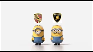 #Lamborghini vs #Porsche | Minions style funny