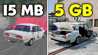 I PLAYED MOBILE CAR GAMES WITH CRASH PHYSICS IN DIFFERENT SIZES!!