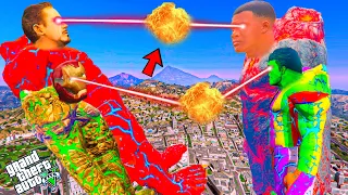 Franklin Upgrading ALL FATHER LAVA GOD To Save UPGRADED TITAN ALL FATHER GOD IN GTAV | GTAV AVENGERS