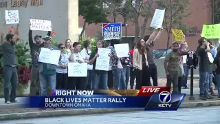 Black Lives Matter protesters gather in downtown Omaha