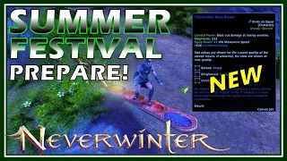 2 *NEW* Rune Mounts w/ Summer Festival! - How Best to Prepare! (insignia powder farm) - Neverwinter