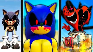 ATUALIZEI o SONIC EXE FRACO até o SONIC EXE MONSTRO no GTA 5 !