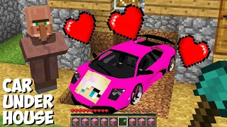 I found GIRL GARAGE WITH SUPER CAR UNDERGROUND in Minecraft ! NEW SUPER CAR !