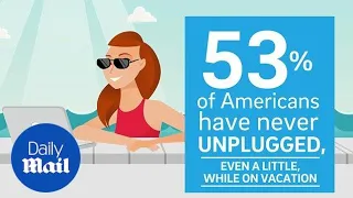 Study shows most Americans don't 'unplug' during vacations - Daily Mail