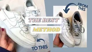 How to clean your shoes || Cleaning your Air Force 1's